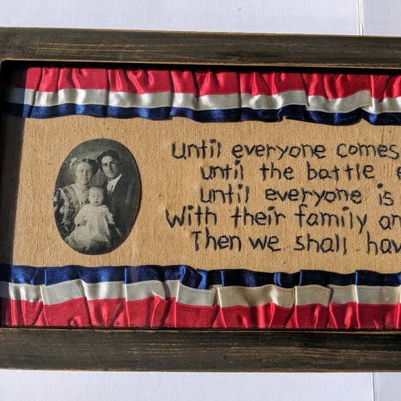 Military Wall Hanging Red White and Blue Ribbon - Picture 4 of 4